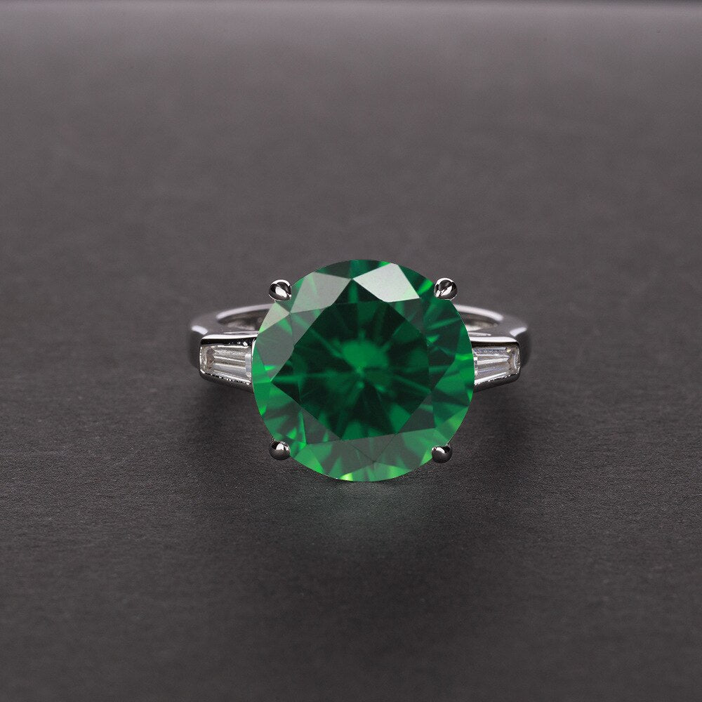 Silver Ring "Jealousy"-Jewelry-Pisani Maura-5-Green-Pisani Maura