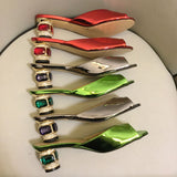 Sandals Lo-Heels "Mirrors"-Sandals-Pisani Maura-Pisani Maura