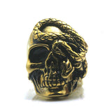 Ring "The Skull"-Rings-Pisani Maura-7-Gold Gold-Pisani Maura
