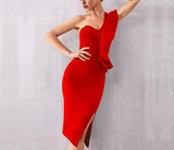 Bandage Dress "Elegance"-Dress-Pisani Maura-Red Bandage Dress-XS-Pisani Maura