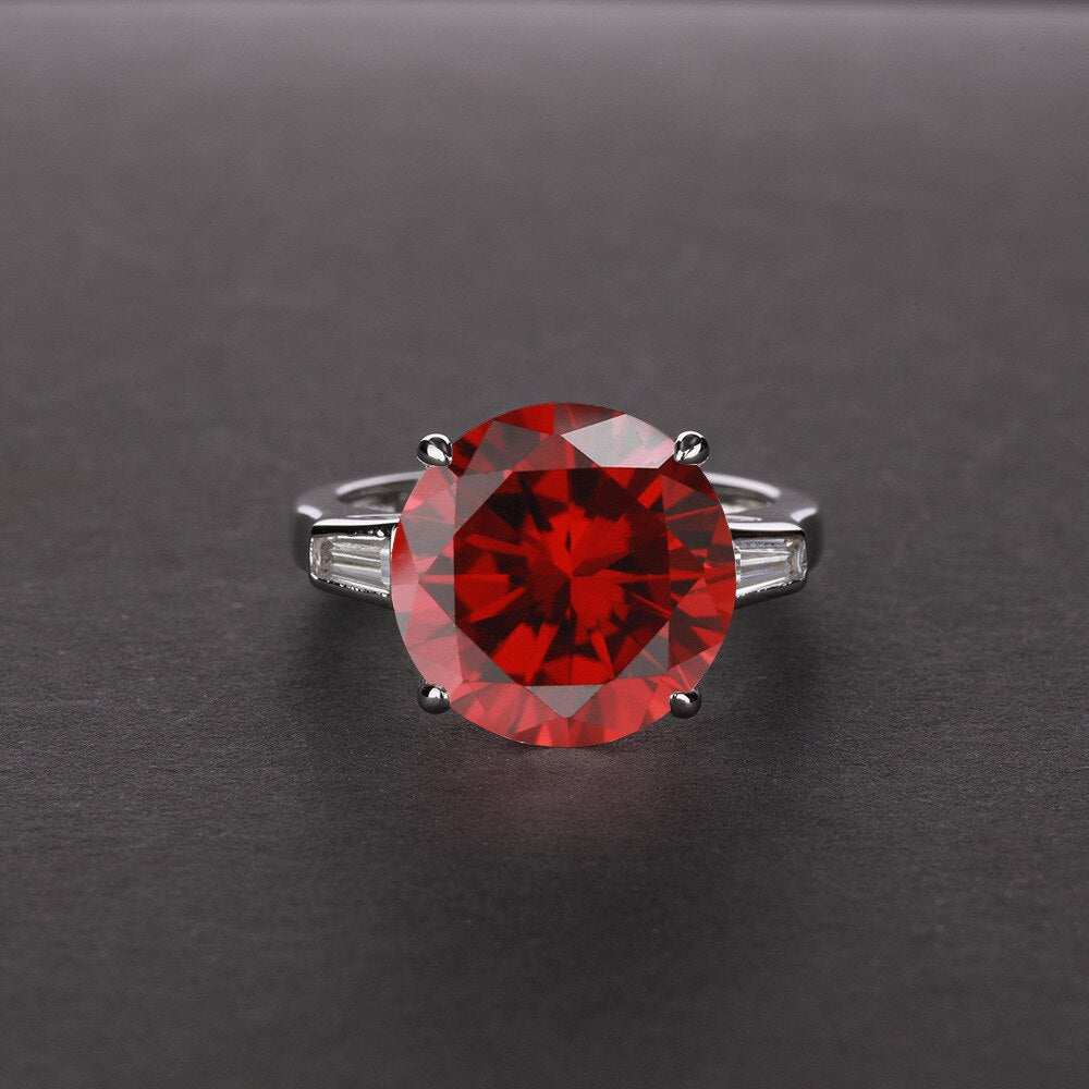 Silver Ring "Jealousy"-Jewelry-Pisani Maura-5-Red-Pisani Maura