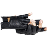 LEATHER FINGERLESS DRIVING GLOVES-Gloves-Pisani Maura-as picture-One Size-Pisani Maura