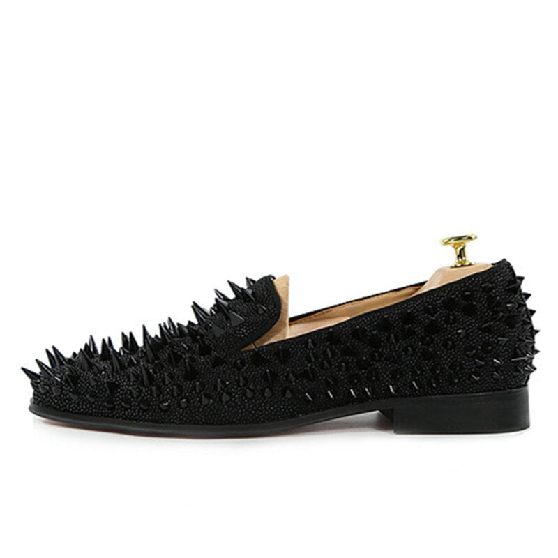 black gold dress shoes men FERUCCI Sequins Slippers Loafers Flats (6) Department Name Chiavari Horsebit Loafer Black