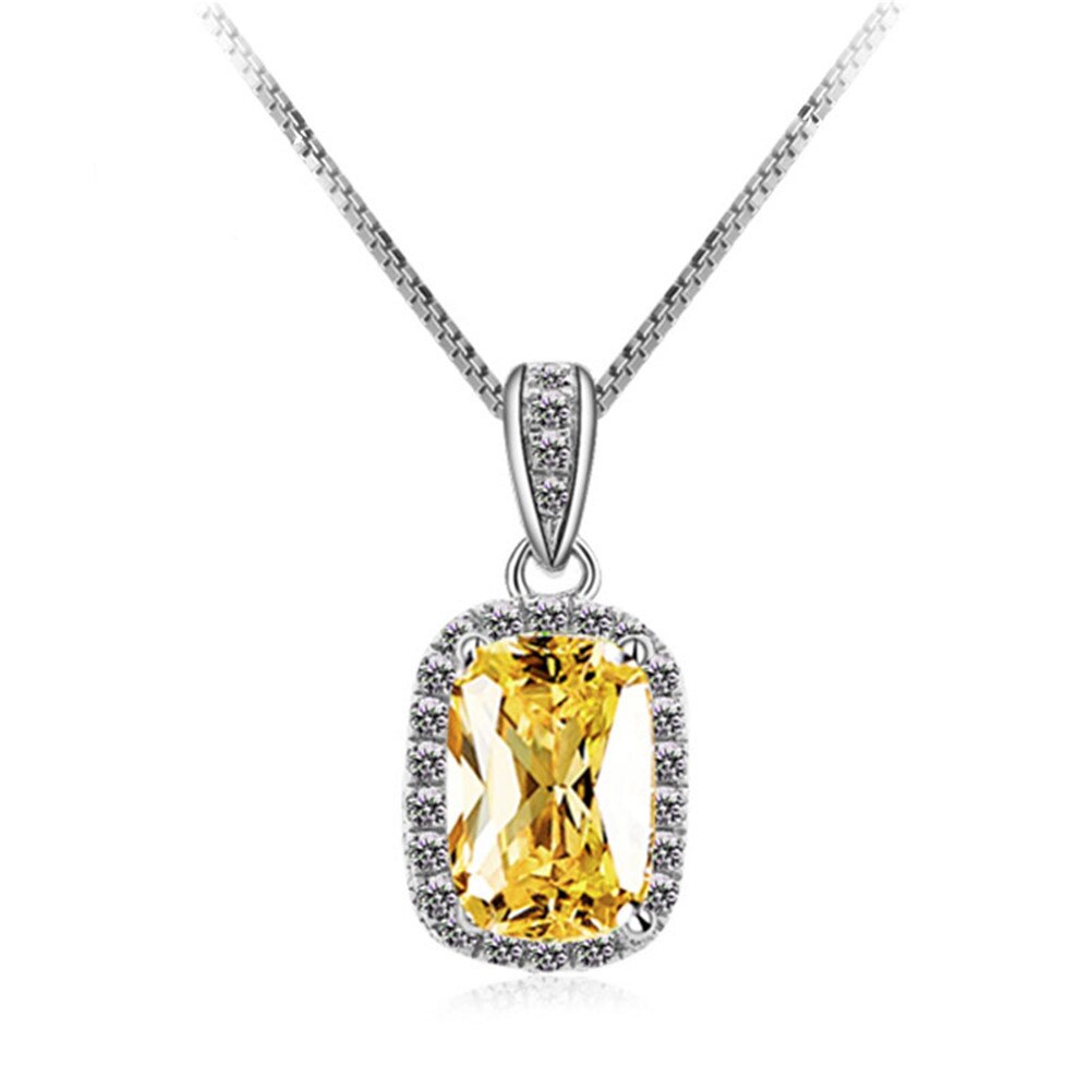 White Gold Pendant "Square"-Jewelry-Pisani Maura-Yellow-Pisani Maura
