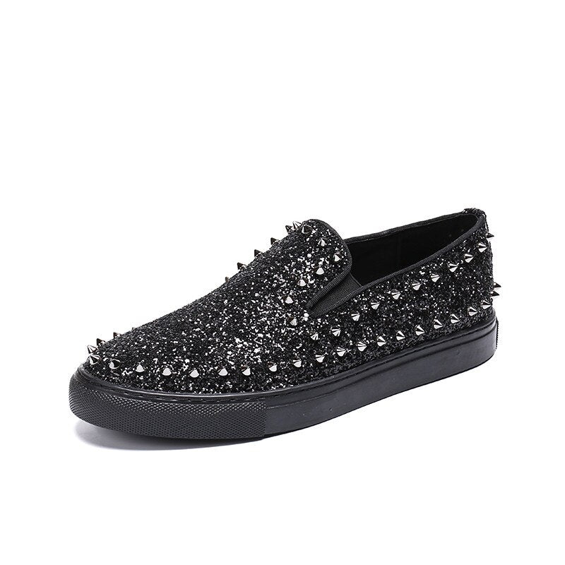 Mocassins "Sparkles"-Shoes-Pisani Maura-Black-38-Pisani Maura