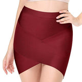 Skirt "Tied up"-Skirt-Pisani Maura-Wine Red-S-Pisani Maura