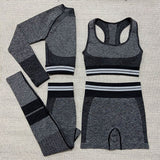 Yoga 4 pieces Suit "Brave"-Sport clothing-Pisani Maura-black set 4pcs-XS-China-Pisani Maura