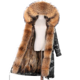 Fox Genuine Long Fur Parka "Rapper"-Fur parka-Pisani Maura-X-long color 24-S-Pisani Maura