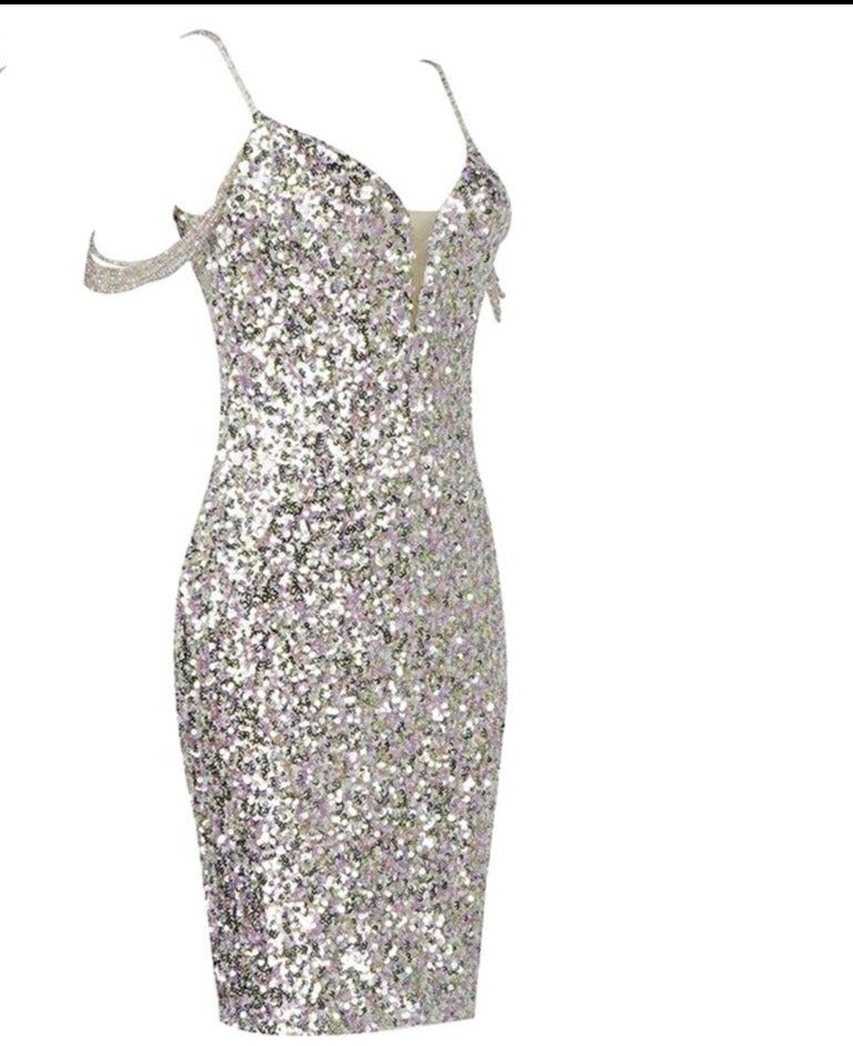 Sleeveless Bandage Dress Celebrity White Bandage Dress / L Sleeveless Bandage Dress Celebrity White Bandage Dress / L