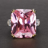 Silver Ring "Squared"-Jewelry-Pisani Maura-5-Pink-Pisani Maura