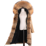 Fox Genuine Long Fur Parka "Rapper"-Fur parka-Pisani Maura-X-long color 22-S-Pisani Maura