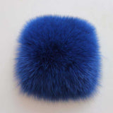 Fox Genuine Fur Coat "Original"-Fur coat-Pisani Maura-Royal blue-S-Pisani Maura