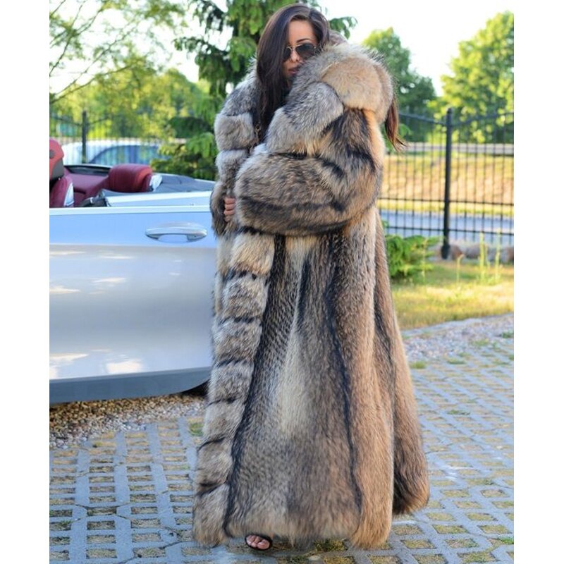 Genuine Raccoon Fur coat "Original"-Fur coats-Pisani Maura-Pisani Maura