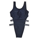 Swimming Suit "Elegance"-Beachwear-Pisani Maura-L-Black Bodysuit-Pisani Maura