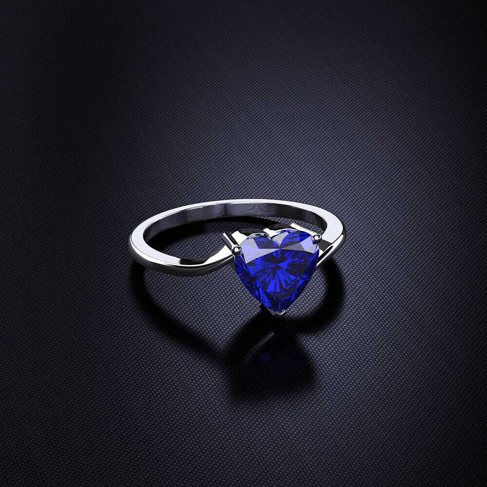 Silver Ring "Heartless"-Jewelry-Pisani Maura-6-Blue-Pisani Maura