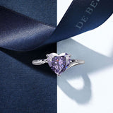 Silver Ring "Heartless"-Jewelry-Pisani Maura-6-Purple-Pisani Maura