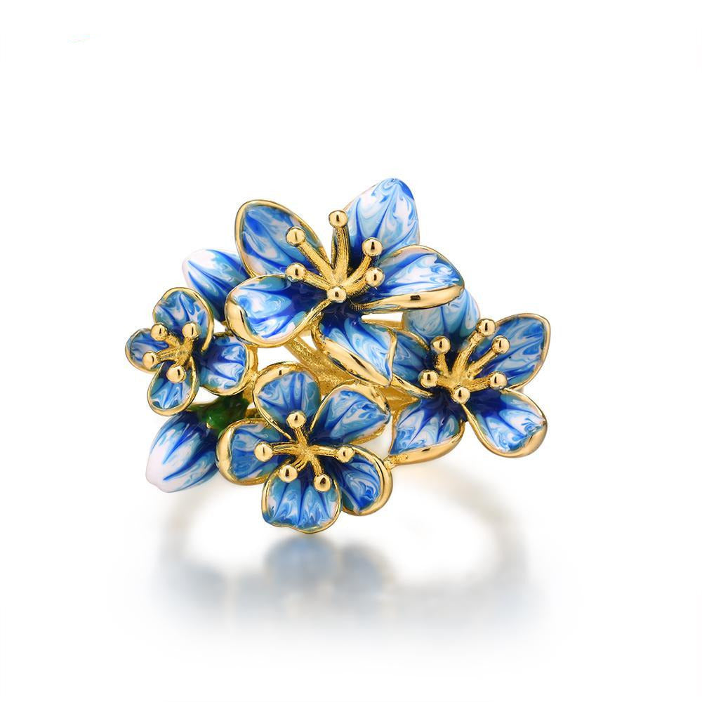 Silver Ring "Flowers"-Jewelry-Pisani Maura-Pisani Maura