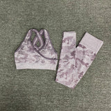 Yoga 3 pieces Suit "Camouflage"-Sport clothing-Pisani Maura-bra purple set 2pcs-S-China-Pisani Maura