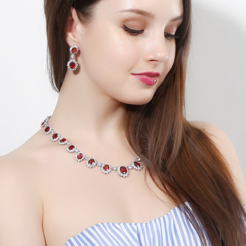 Silver Necklace, Earrings & Bracelet Set "Royale"-Jewelry-Pisani Maura-Pisani Maura