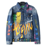 Denim Coat "Grafitti"-Denim jacket-Pisani Maura-Pisani Maura