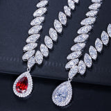 Necklace & Earrings Set "Tear Drop"-Jewelry-Pisani Maura-Pisani Maura
