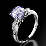 Silver Ring "Statement"-Jewelry-Pisani Maura-6-Purple-Pisani Maura