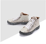 GENUINE PYTHON HIGH TOP SNEAKERS