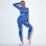Jogging Tracksuit "Freedom"-Sport clothing-Pisani Maura-Blue Fitness Sets-XS-Pisani Maura