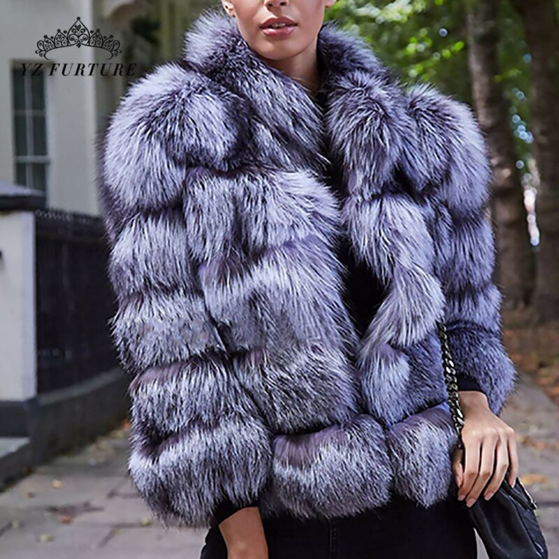 Fox Genuine Fur Coat "Original"-Fur coat-Pisani Maura-Pisani Maura