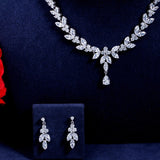 Silver Necklace & Earrings 