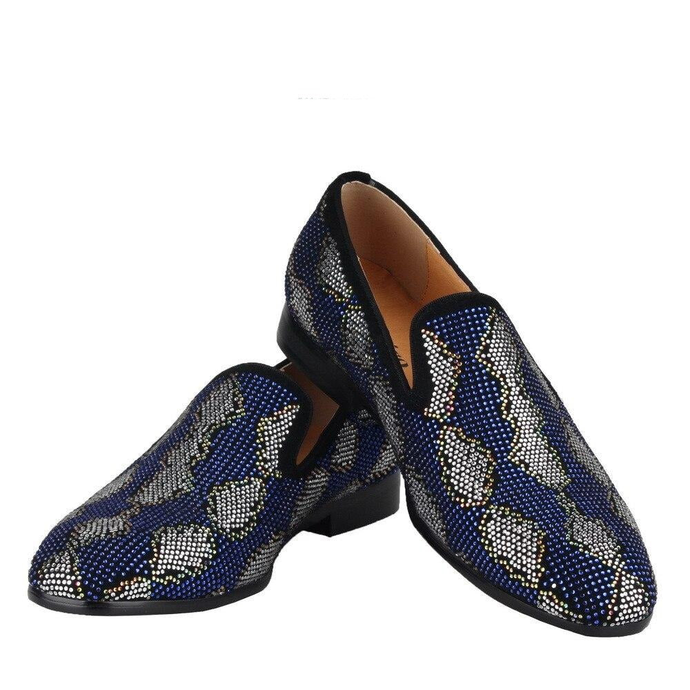 Loafers "Diamond snake"-Shoes-Pisani Maura-Blue-38-Pisani Maura