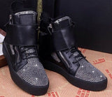 HIGH TOP "BEDAZZLE"-Shoes-Pisani Maura-Silver-38-Pisani Maura
