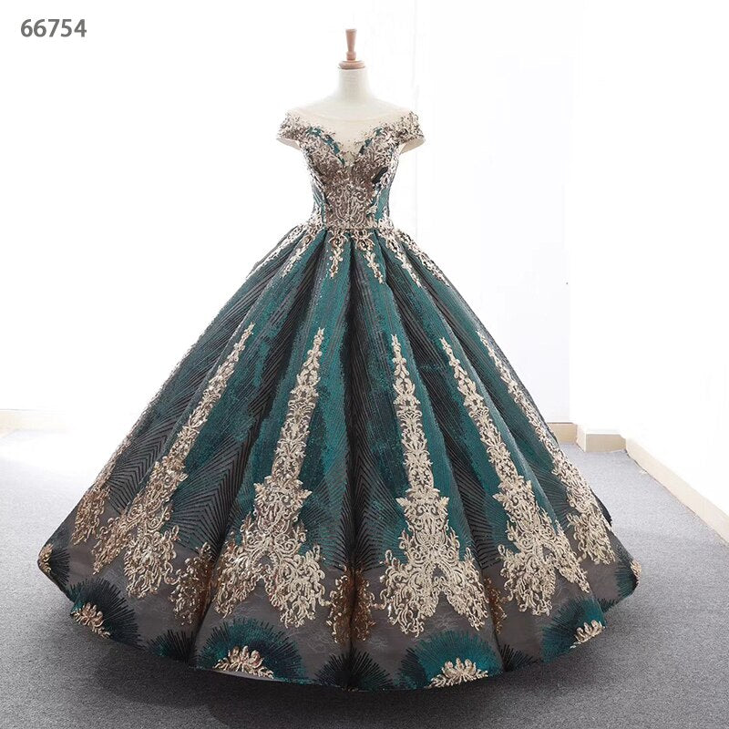 Luxury Ocean Blue Lace Ball Gown With Rhinestone Embellishments And Crystal  Applique Off Shoulder Pageant Evening Gowns For Engagement Or Special  Occasions From Xzy1984316, $542.72 | DHgate.Com